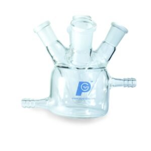 Pear Shape Electrochem Cell, Jacketed, 5 Neck