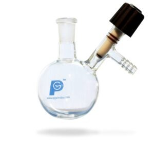 Schlenk Flask with Socket Joint and High Vacuum Valve